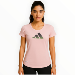 Adidas 3 Bar Logo Women Tee – Pink